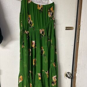 A.L.C. Green Floral Dress